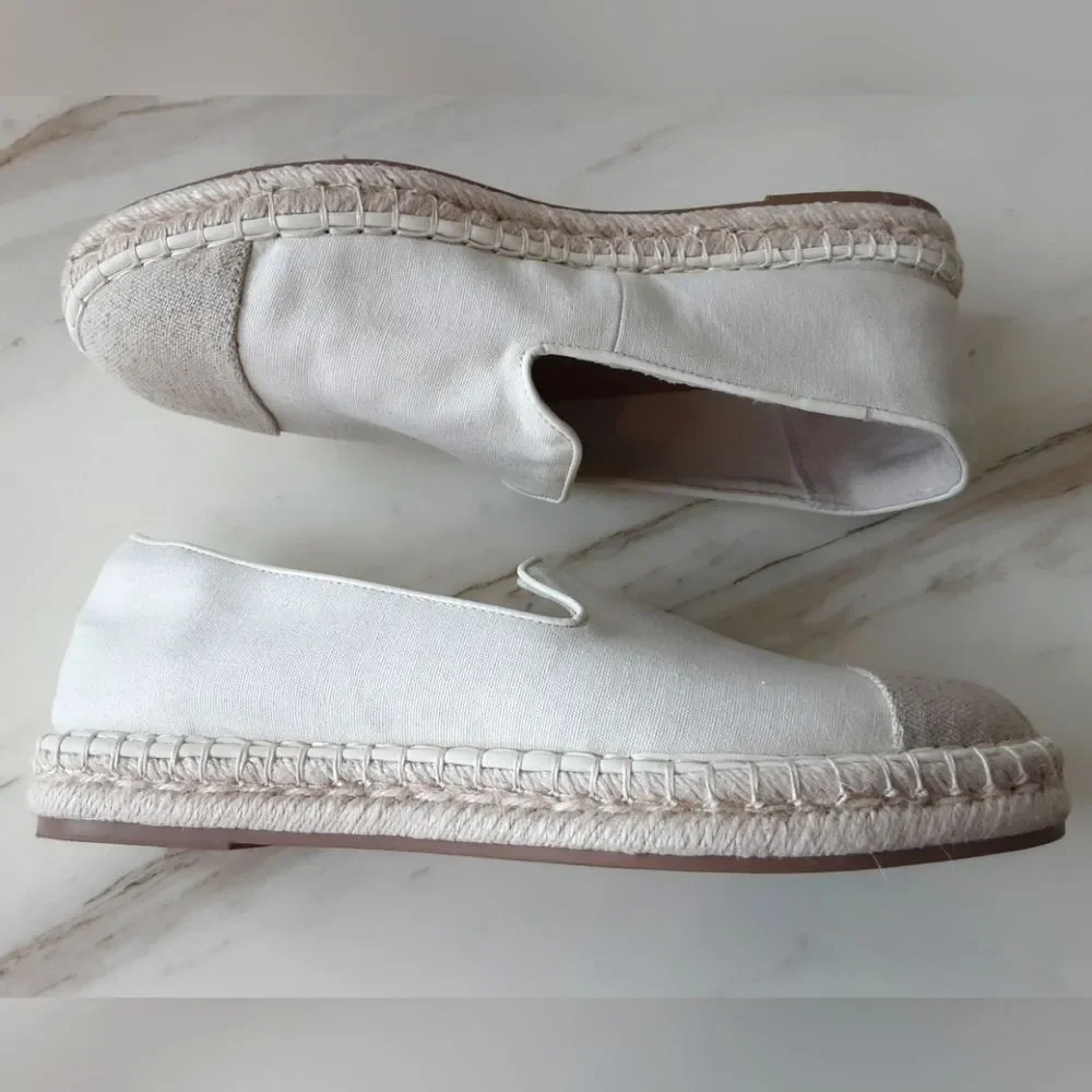 Universal Thread Skipper Cream Platform Slip On Espadrille Sz. 10